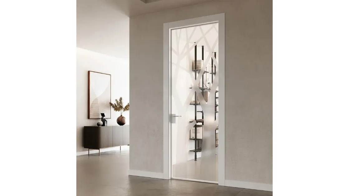 Porta per interni Collezione 25 Glass Bianco 3258 di Bertolotto